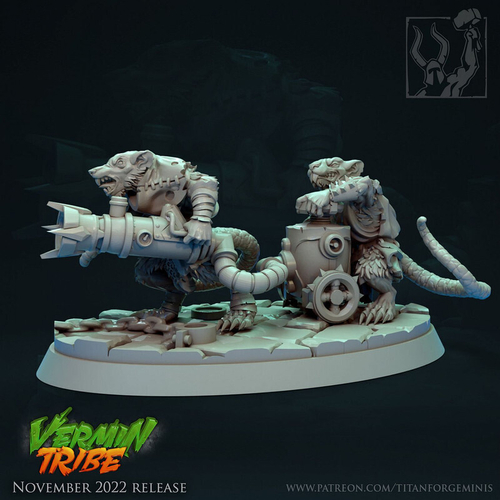 Grand Alliance Chaos Skaven Warpfire Thrower миниатюра для dnd, днд, pathfinder, фентези, Настольная игра, НРИ, Варгейм, РПГ
