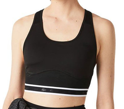 Теннисный бюстгальтер Lacoste SPORT Women's Racer Back Sports Bra - Black