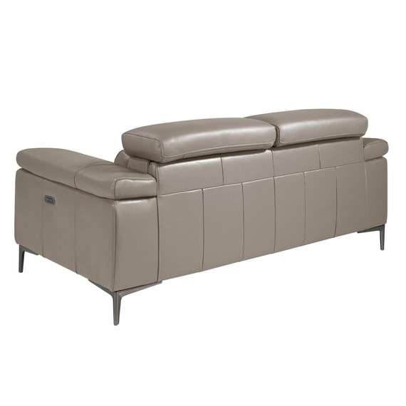 Двухместный диван с реклайнером Angel Cerda 5320-2P, серая кожа