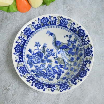 Салатник 600мл 17,5см Павлин, гладкий край (00104165)