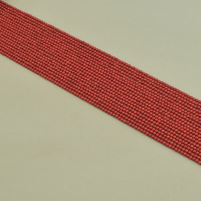 Нитка Коралл 40 см. 2,5 мм. (Без замка) - Красная