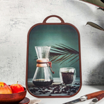 Доска разделочная 37*25*1,2см пластиковая "Кофе" VETTA