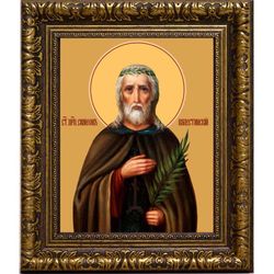 Симеон Палестинский, Емесский Христа ради юродивый. Икона на холсте.