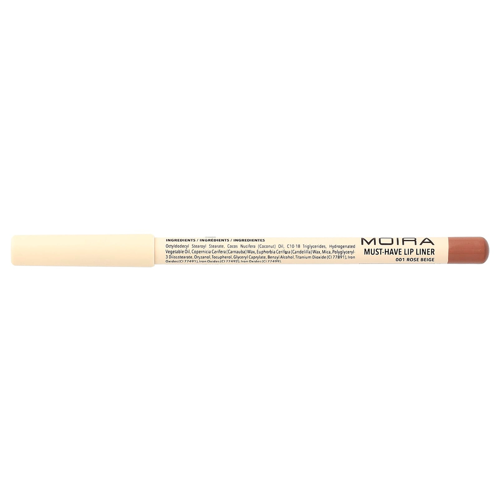 Moira Beauty, незаменимый карандаш для губ, 001 розово-бежевый, 1,1 г (0,04 унции)