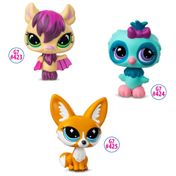 Littlest Pet Shop - Вечеринка в пижамах Набор с тремя животными 3-ПАК + аксессуары LPS01037