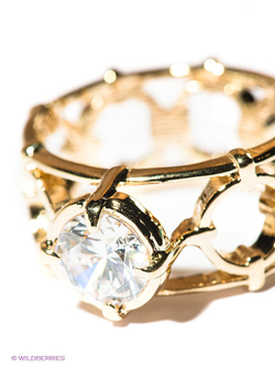 "Прия" кольцо в золотом покрытии из коллекции "Санскрит" от Jenavi