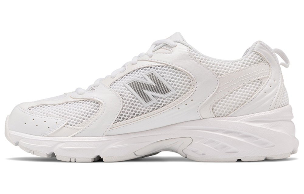 New Balance NB 530 ABZORB comfortable and simple mesh shock absorption, non-slip wear-resistant low-cut casual running shoes for men and women the same style white