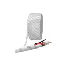 Кабель для аналогового видеонаблюдения ЭРА КВК-В-2 +2x0,5 мм2 бухта 200 метров, белый