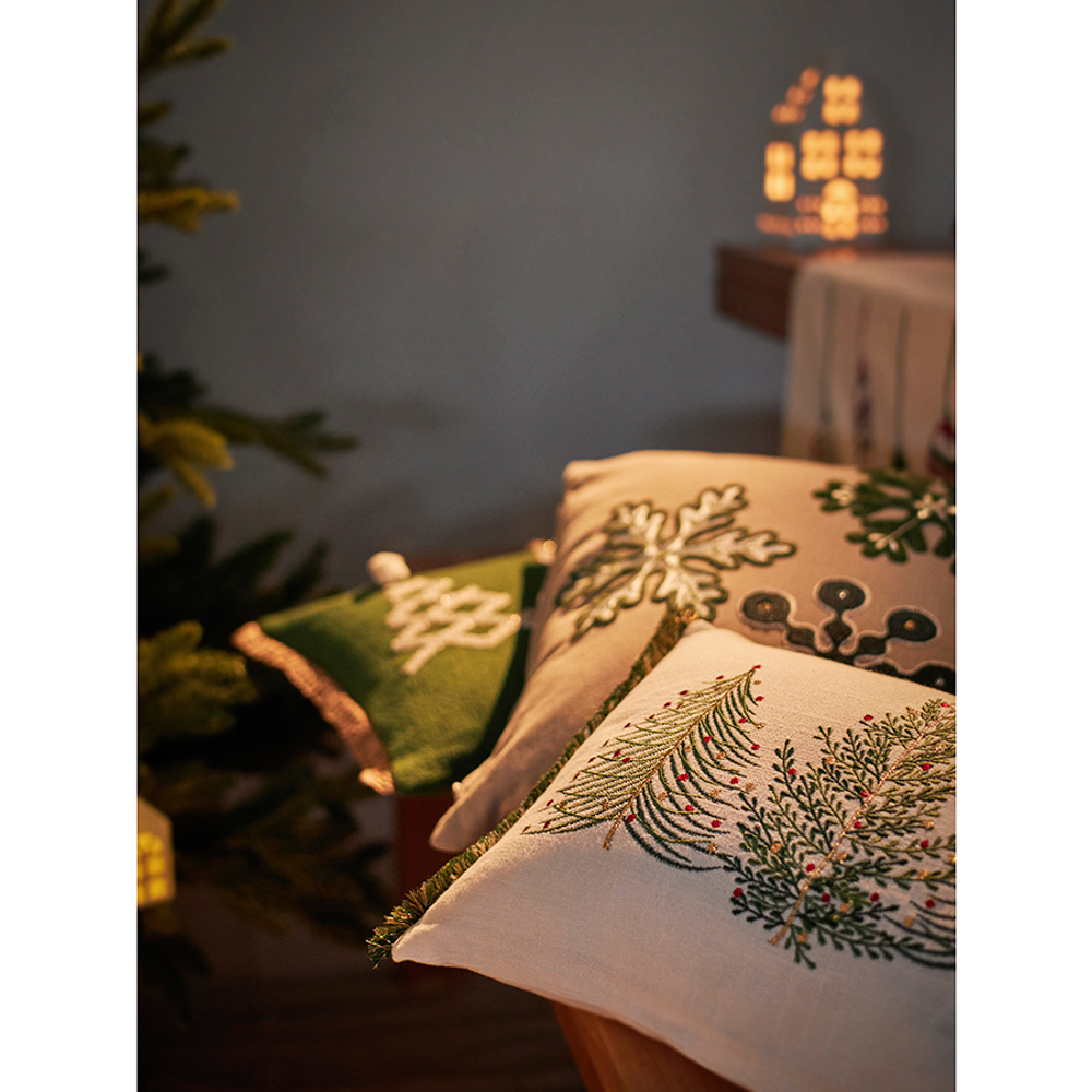 Подушка декоративная с вышивкой christmas tree из коллекции new year essential, 30х45 см