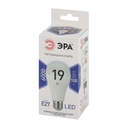 Лампа светодиодная ЭРА STD LED A65-19W-860-E27 19Вт груша холодный дневной свет Е27