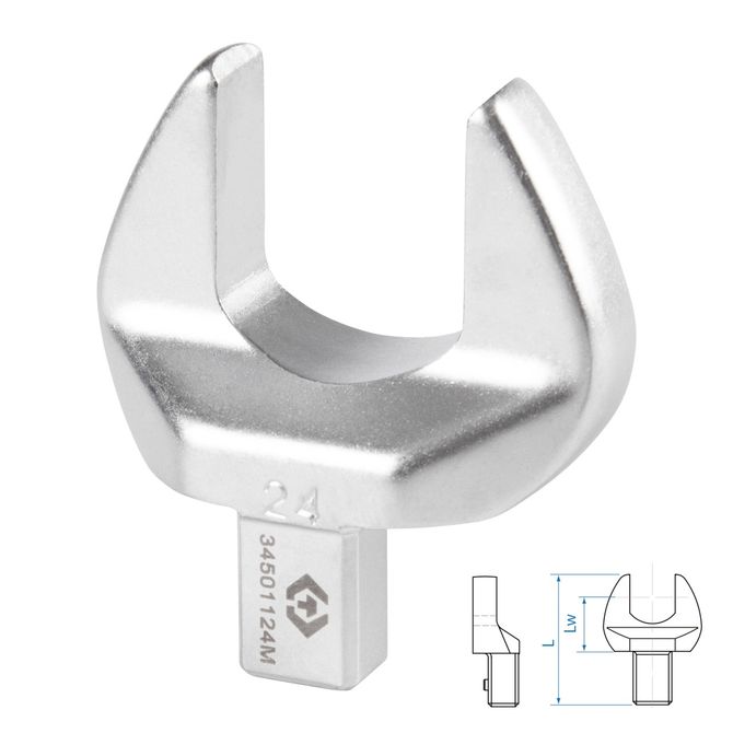 KING TONY (34501124M) Насадка рожковая серии "FIT", 24 мм, 9х12 мм