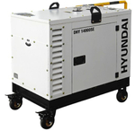 Электростанция дизельная с воздушным охлаждением HYUNDAI DHY 14000SE в кожухе