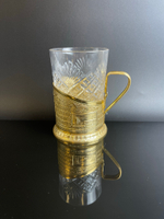 Подстаканник "Памятник А.М. Горькому" СССР, 1960-1990 гг. с хрустальным стаканом