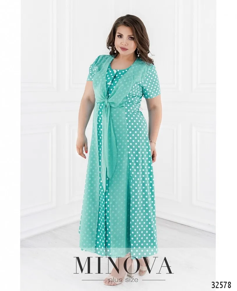 Платье 367-бирюза Minova