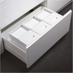 Система хранения в базу 900 (2 ведра + 2 контейнера), отделка белая