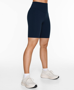 OYSHO Легинсы-велосипедки Comfortlux с высокой посадкой длиной 20 см, темно-синий