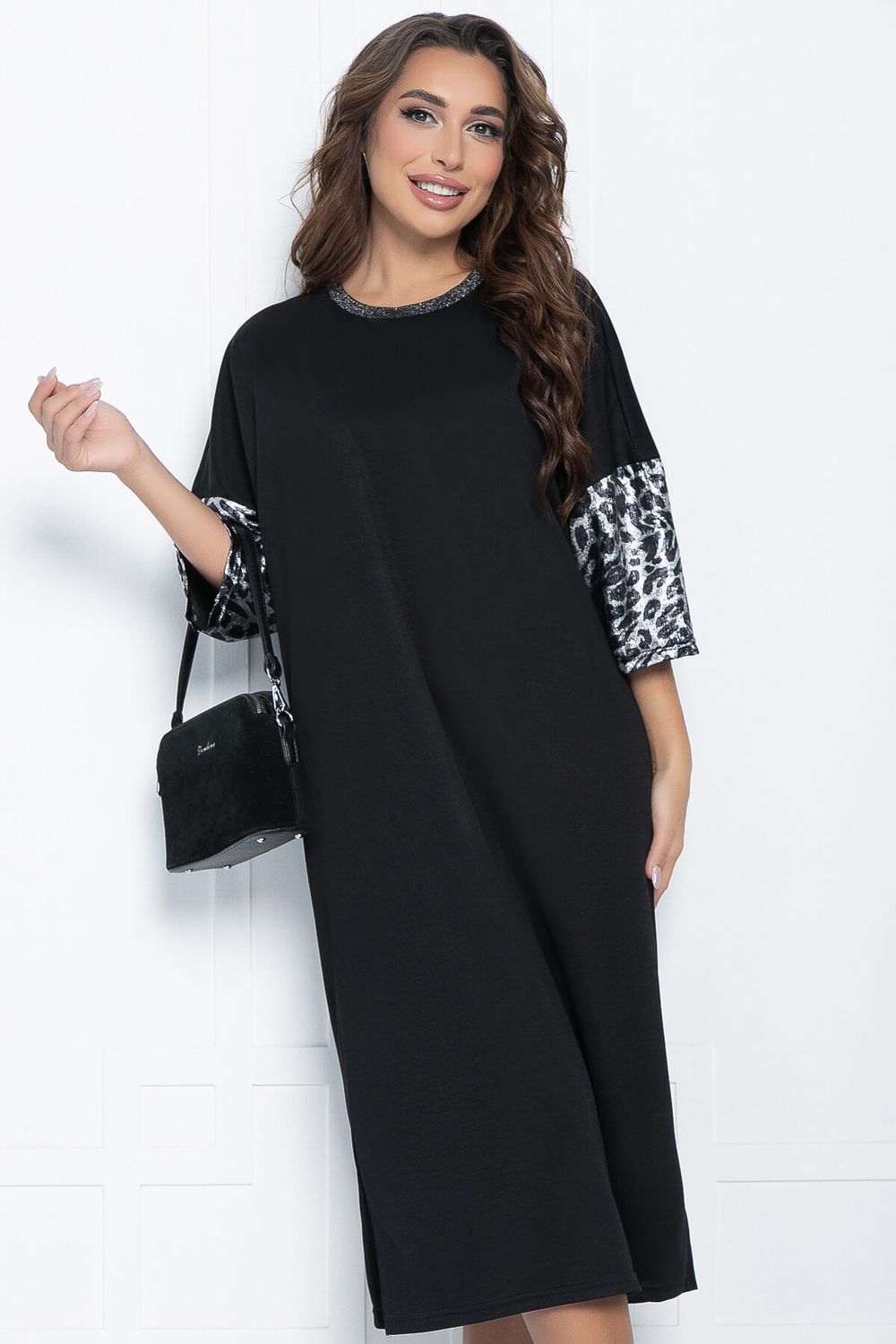 Платье Уютный шик (черное) П11148 LT Collection