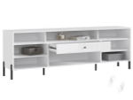 Тумба ТВ (металл) Оливия (белый/белый глянец холодный)