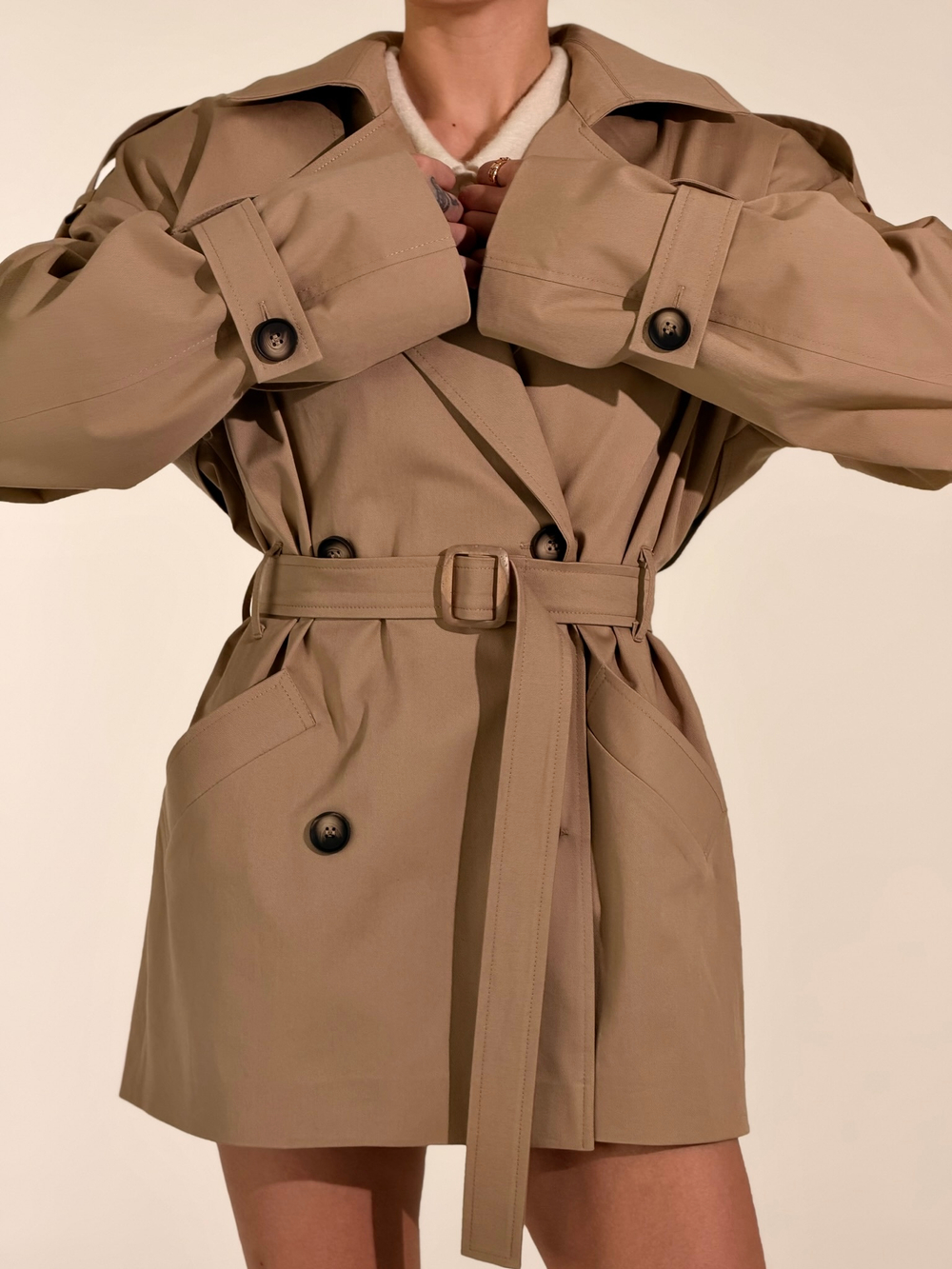 Укороченный тренч THE SAINT (СЕЙНТ)