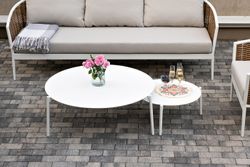 "Тоскана" лаунж-зона из искусственного ротанга, цвет соломенный