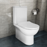 Унитаз-компакт напольный AZARIO Ambra 645x370x815 безободковый, в комплекте с арматурой Geberit и сиденьем микролифт (AZ-848G)