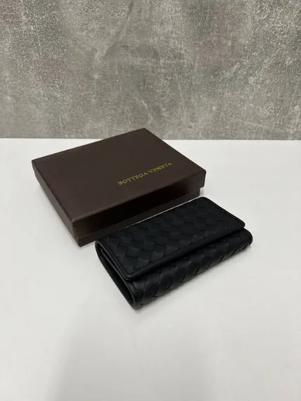 Ключница Bottega Veneta Intrecciato черный