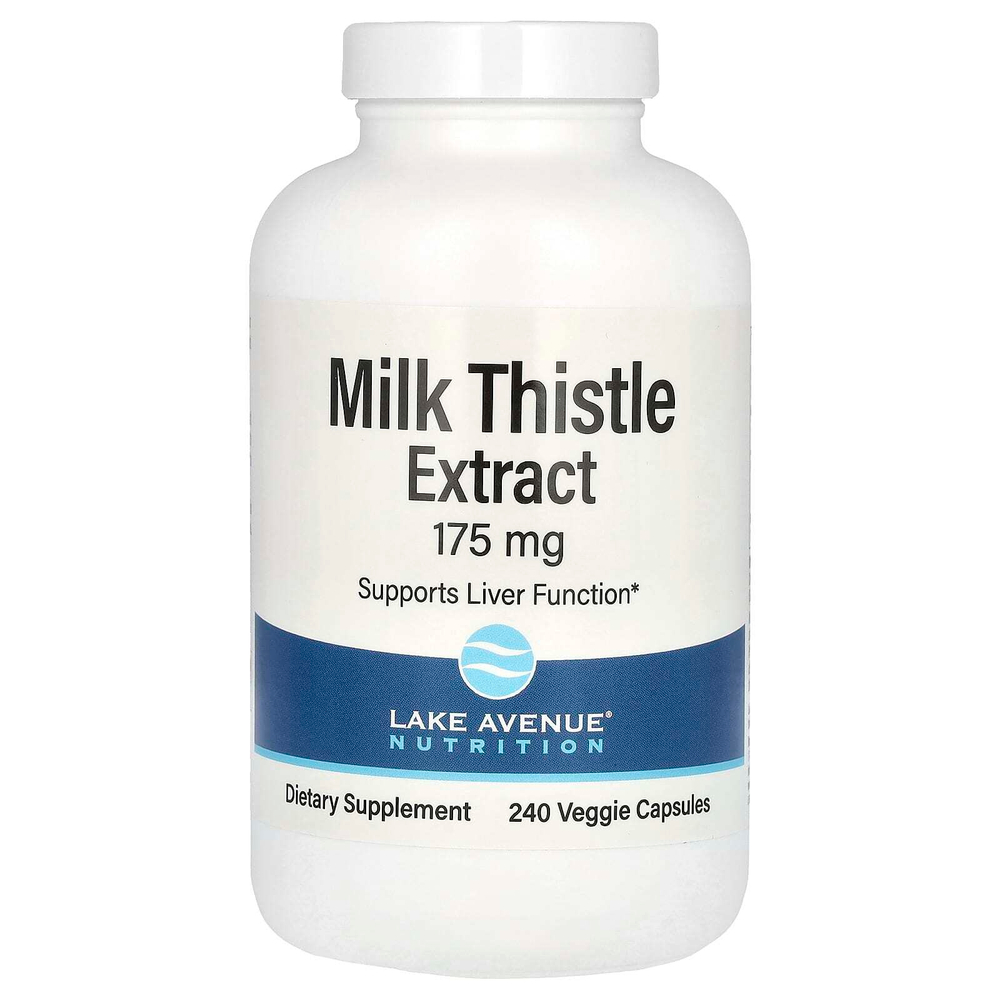 Lake Avenue Nutrition, экстракт расторопши, 175 мг, 240 растительных капсул
