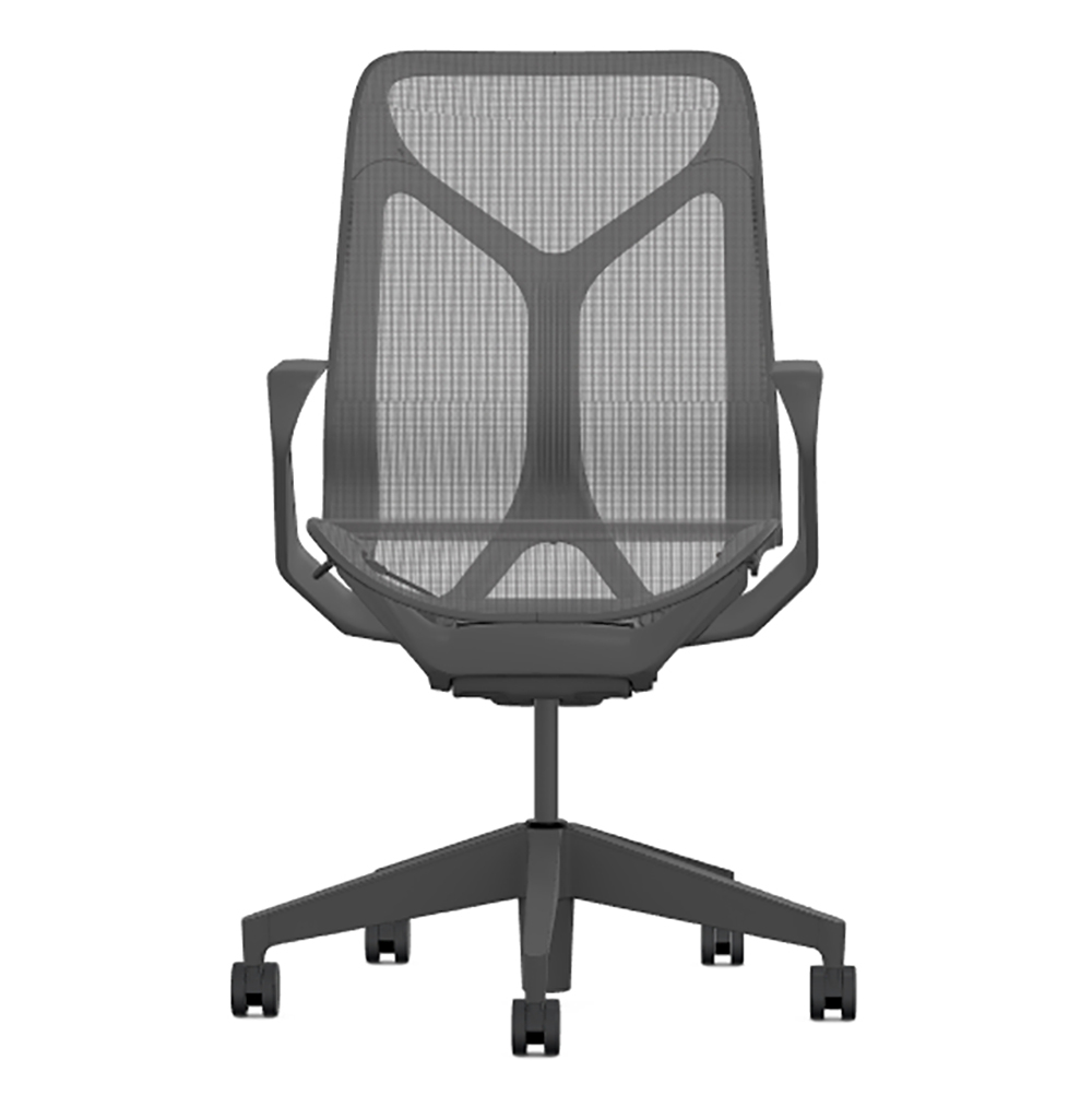 Кресло Herman Miller Cosm, средняя спинка, цвет Graphite, нерегулируемые подлокотники
