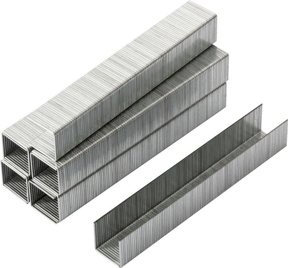 31414 Скобы для степлера закаленные прямоугольные 11,3мм х 0,7мм (узкие тип 53) 14мм, 1000шт