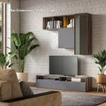 Шкаф Босс Квадро 60*40 Вяз каменный, Графит софт (последний экземпляр)