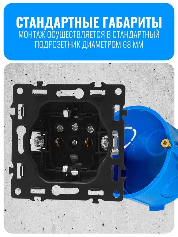 Розетка с заземлением Smart Aura серия PREMIER без рамки