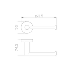 Держатель для туалетной бумаги без крышки WONZON & WOGHAND EASY, Хром (WW-8156)