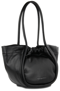 Фото сумка наплечная женская BUGATTI Daria чёрная полиуретан с гарантией