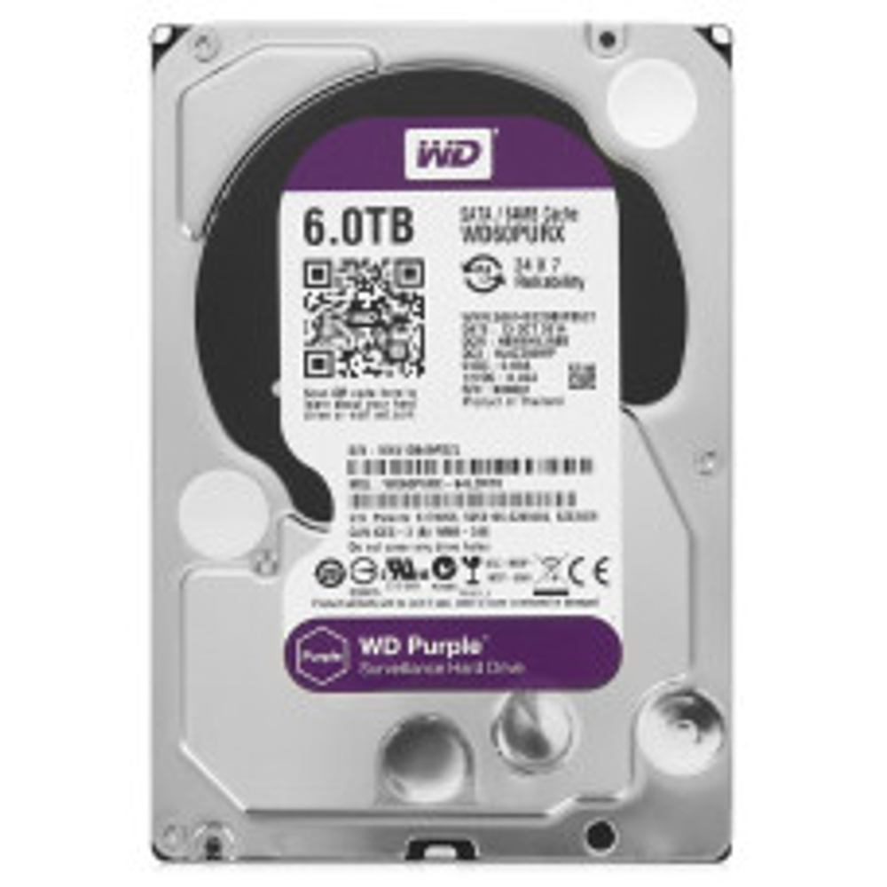 Жесткий диск Western Digital WD Purple 6 ТБ 3,5″ (WD60PURX)