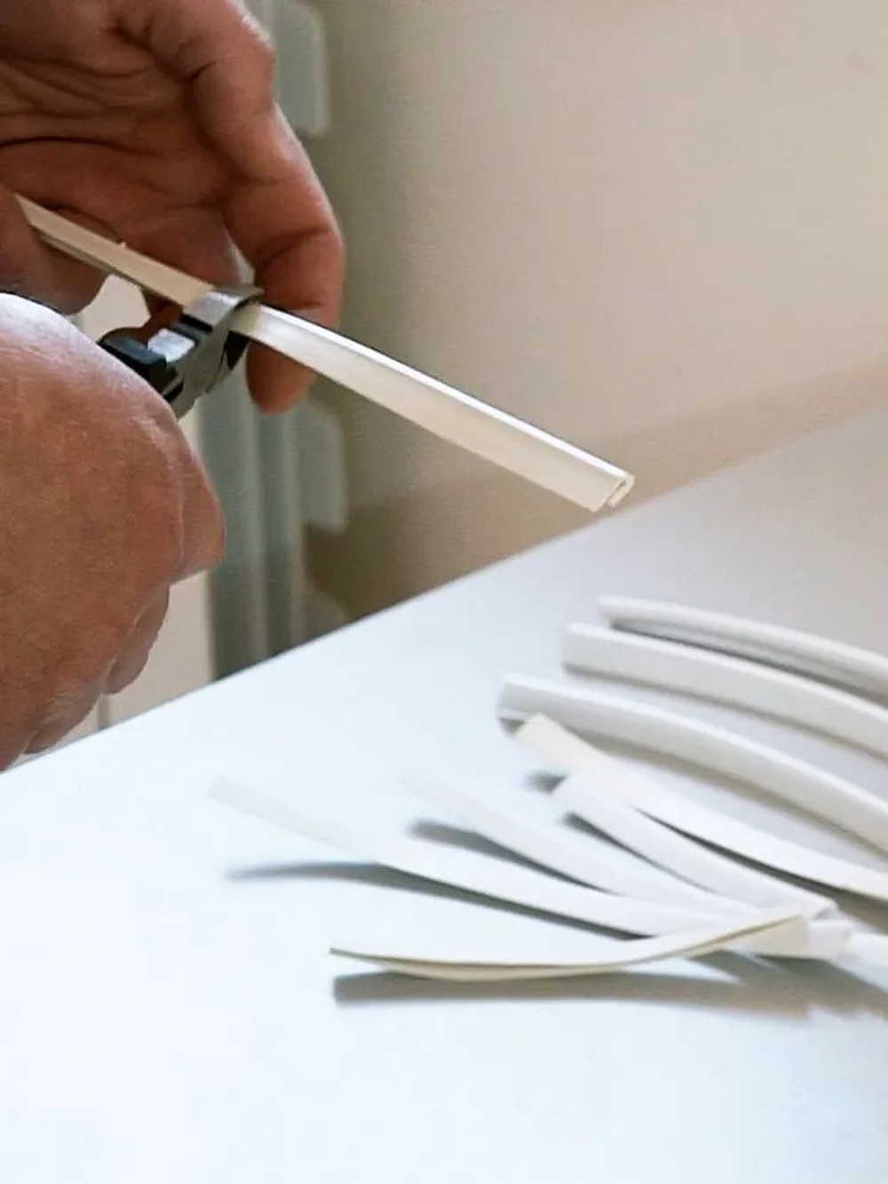 Гарпун потолочный для натяжного потолка, длина 31 м, ПВХ, белый