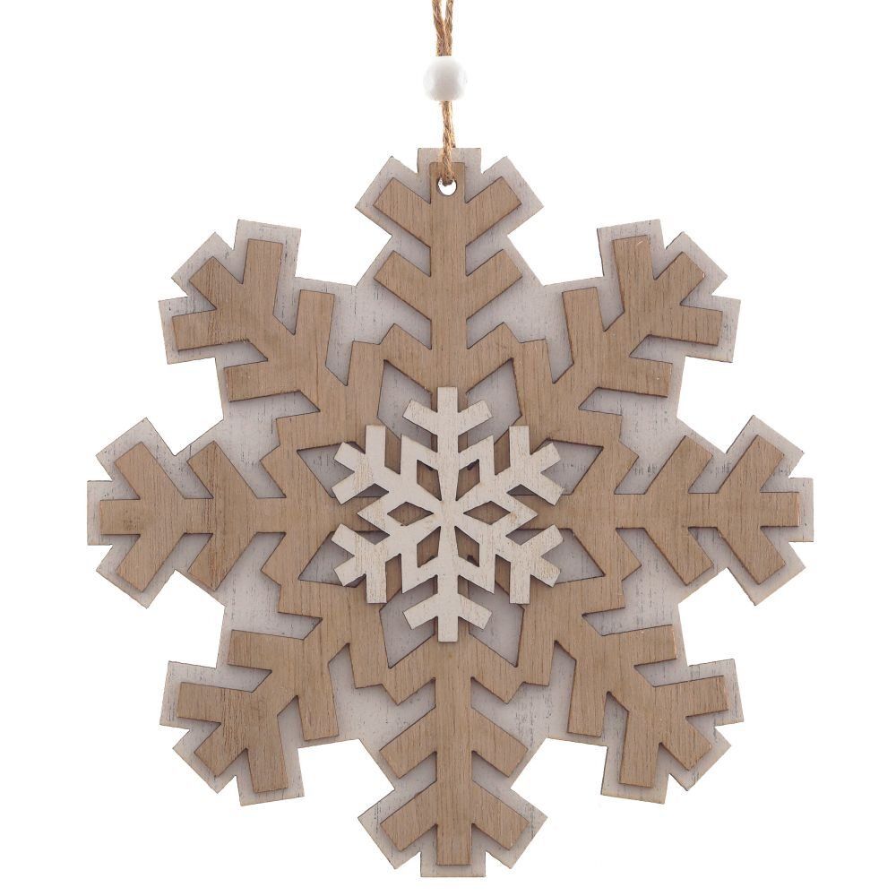 GAEM Украшение новогоднее "Снежинка", L15 W0,5 H16 см, 3в.