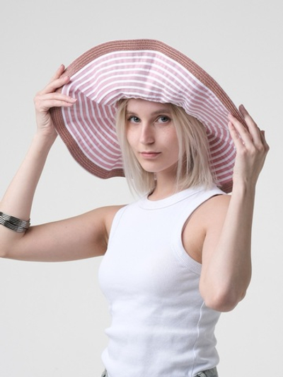 Шляпа /полоска /брусника