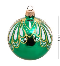 Элита НФШ-1599/3 Ел.украшение Шар «Ажур» зеленый 80 мм