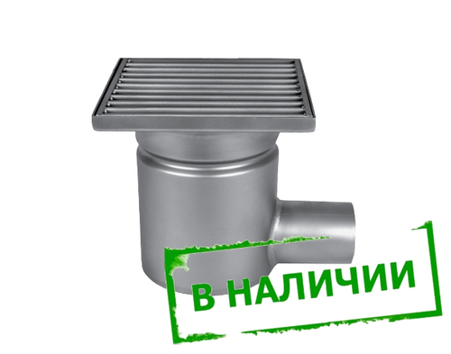 Wm150/50H1 Трап из нержавеющей стали горизонтальный с перфорированной решеткой