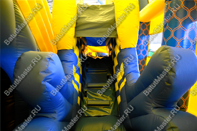 Надувной батут "Морской бриз с крышей"
