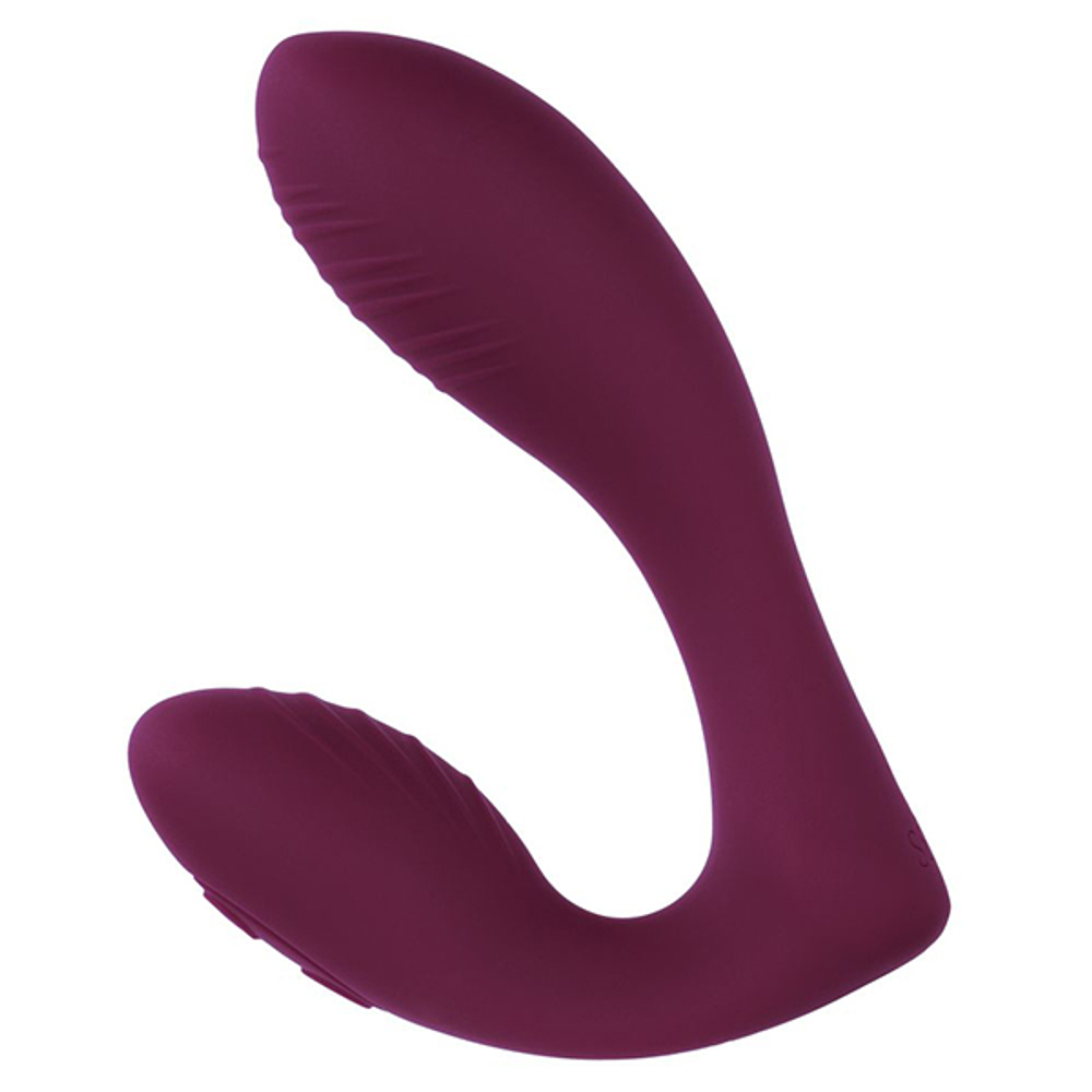 Фиолетовый вибратор 12,5см в трусики с пультом ДУ Selove DuoFlex Flexible Wearable Vibrator Purple