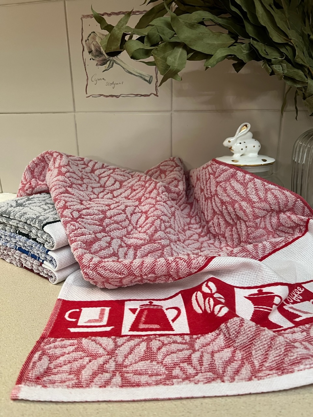 Набор кухонных полотенец 4шт Caffe