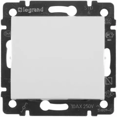 Выключатель одноклавишный проходной Legrand Valena 774406 - 1шт.