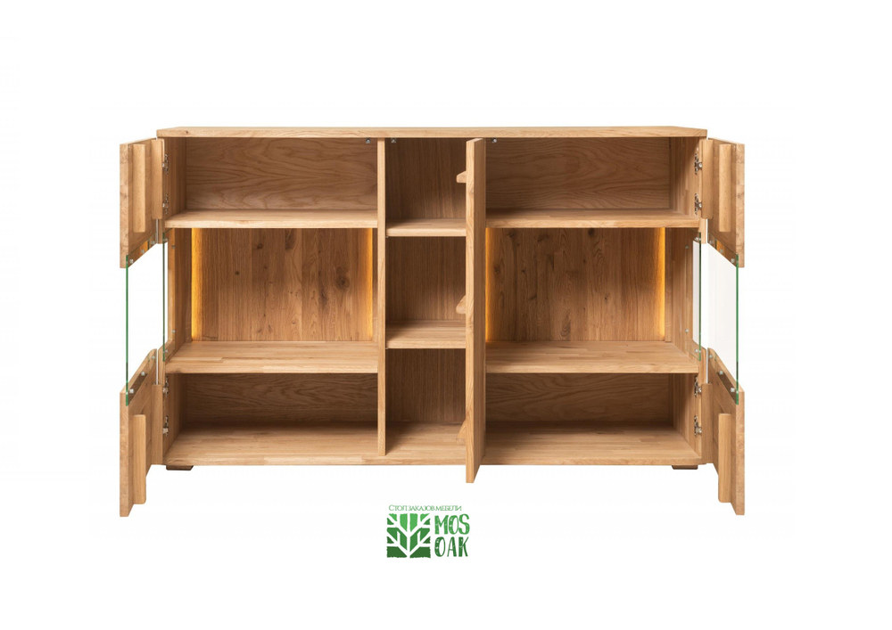 Комод бар из массива дуба Мидгард с подсветкой