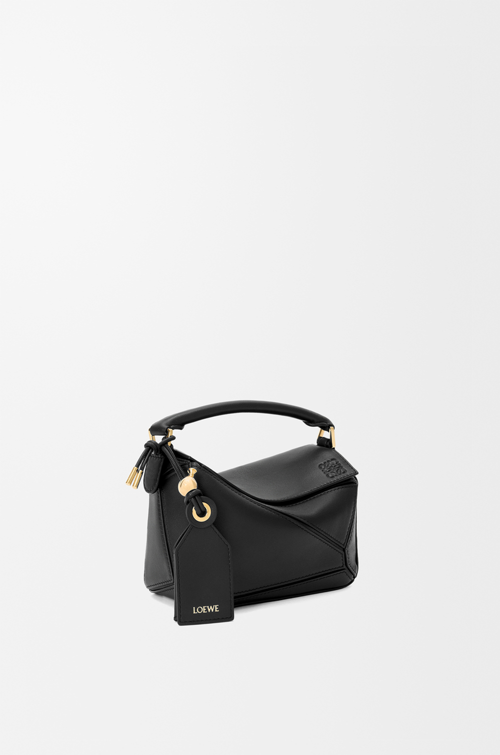 Loewe Сумка-мини Puzzle Featherlight из овечьей кожи наппа, черный