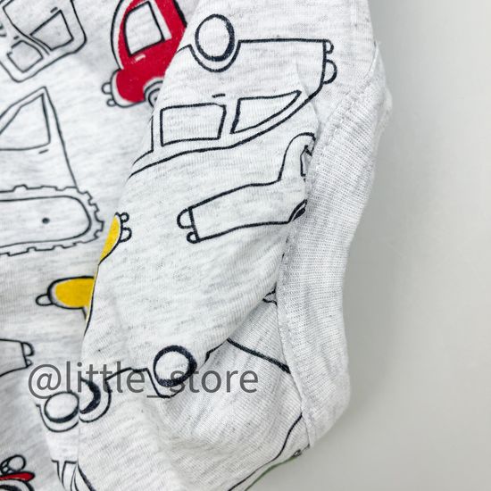 Боди хлопковое "Машинки" (короткий рукав)