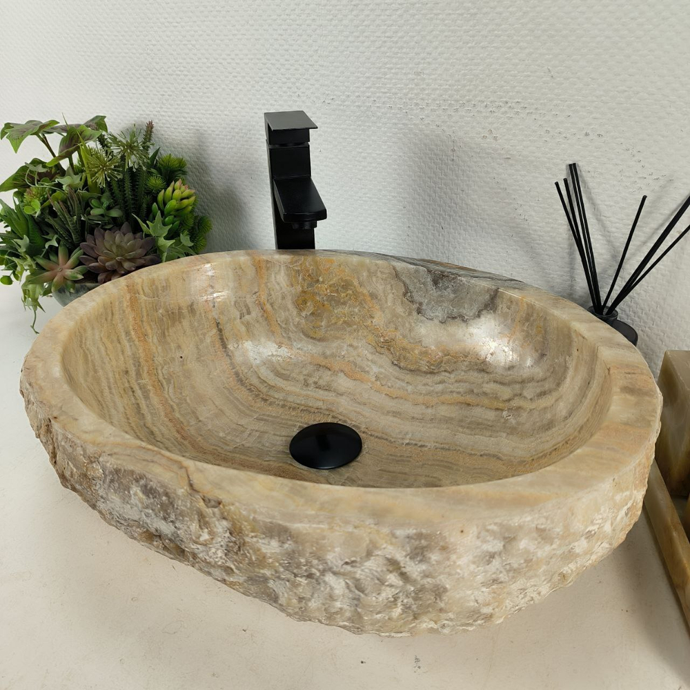 Раковина из оникса Erozy Green EO-64500 51*40*15 0162