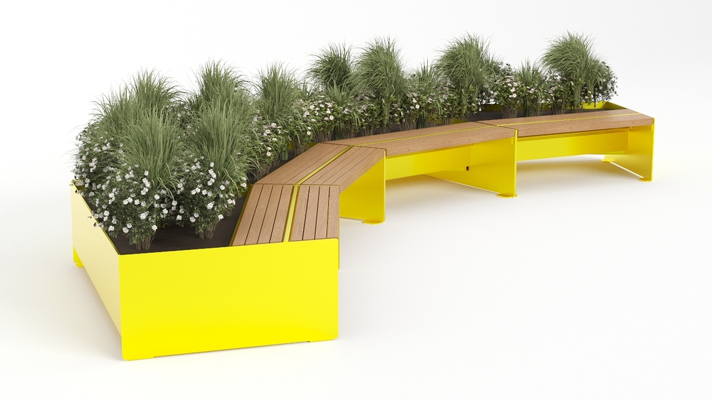 Скамья-вазон Модуль 4 SK00350