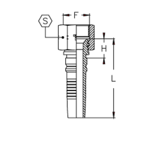 Фитинг DN 50 JIC (Г) 2.1/2 Interlock