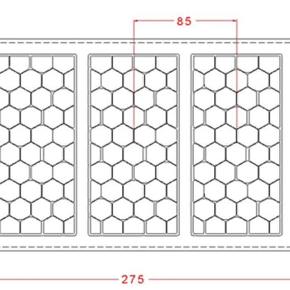 792 | Форма для шоколадных плиток № 792 (175*275мм)